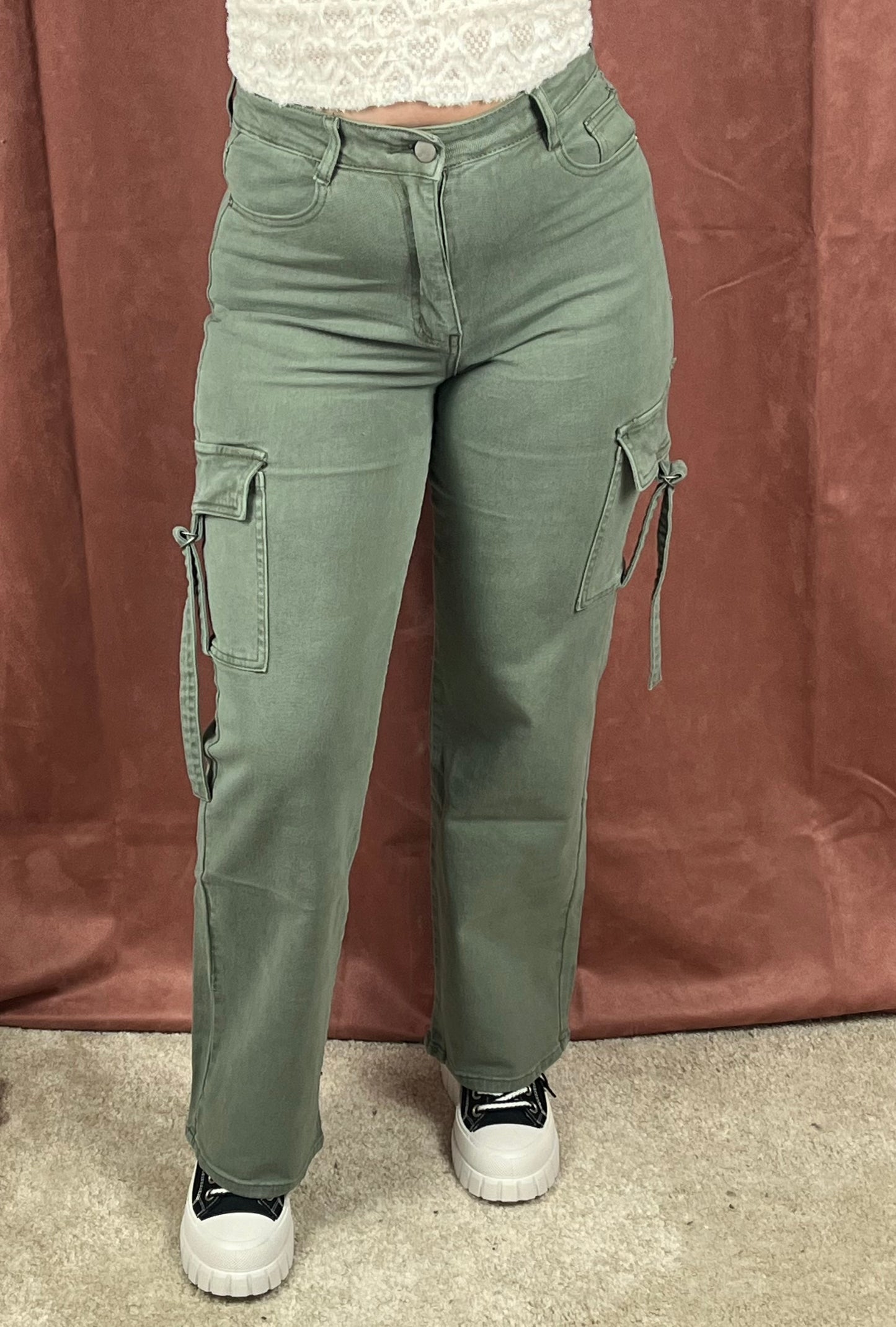 CARGO JEANS (GROEN)