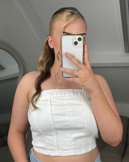 DENIM TOP (WIT)