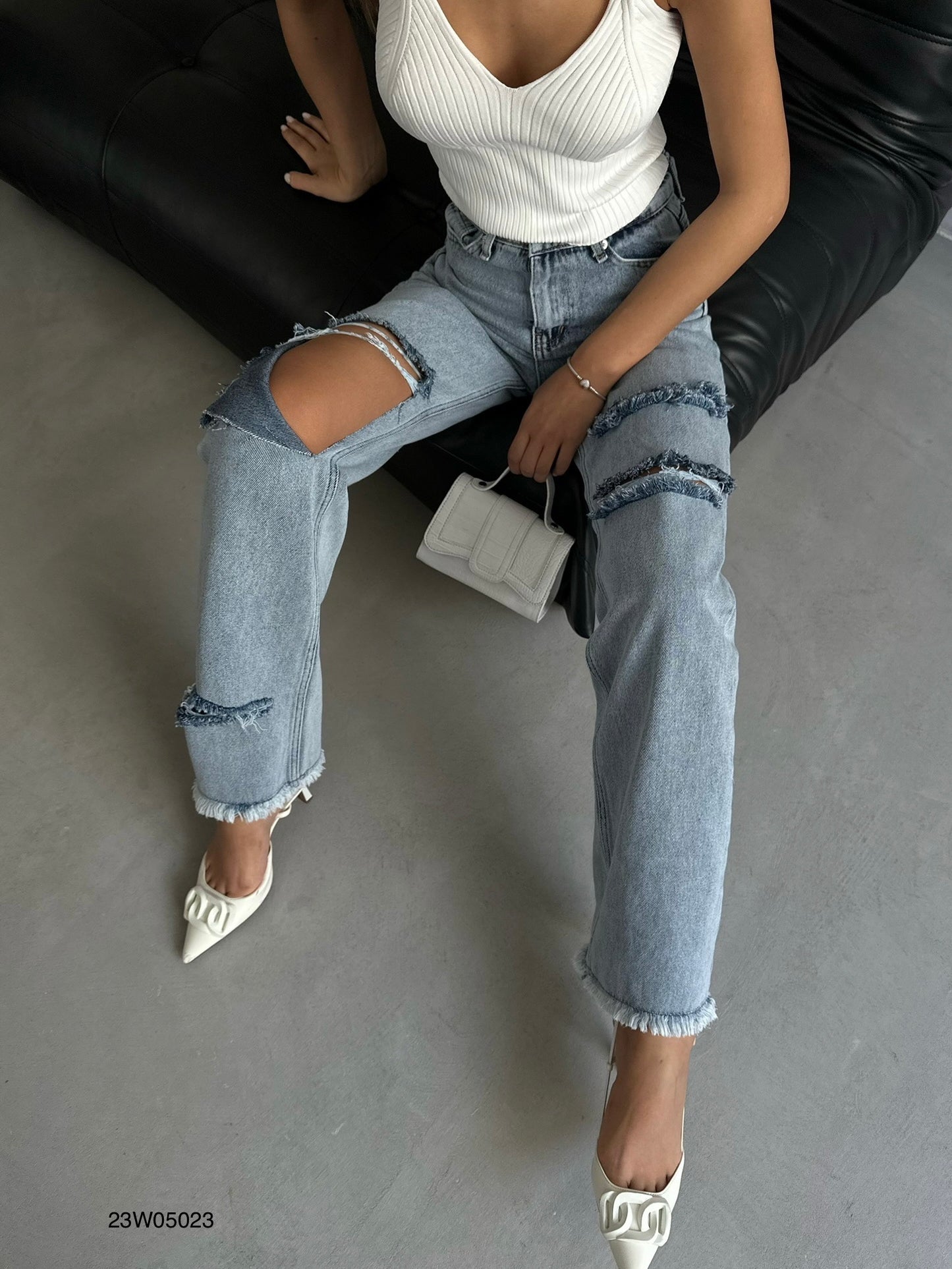 DENIM LAZER JEANS