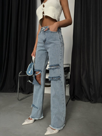 DENIM LAZER JEANS